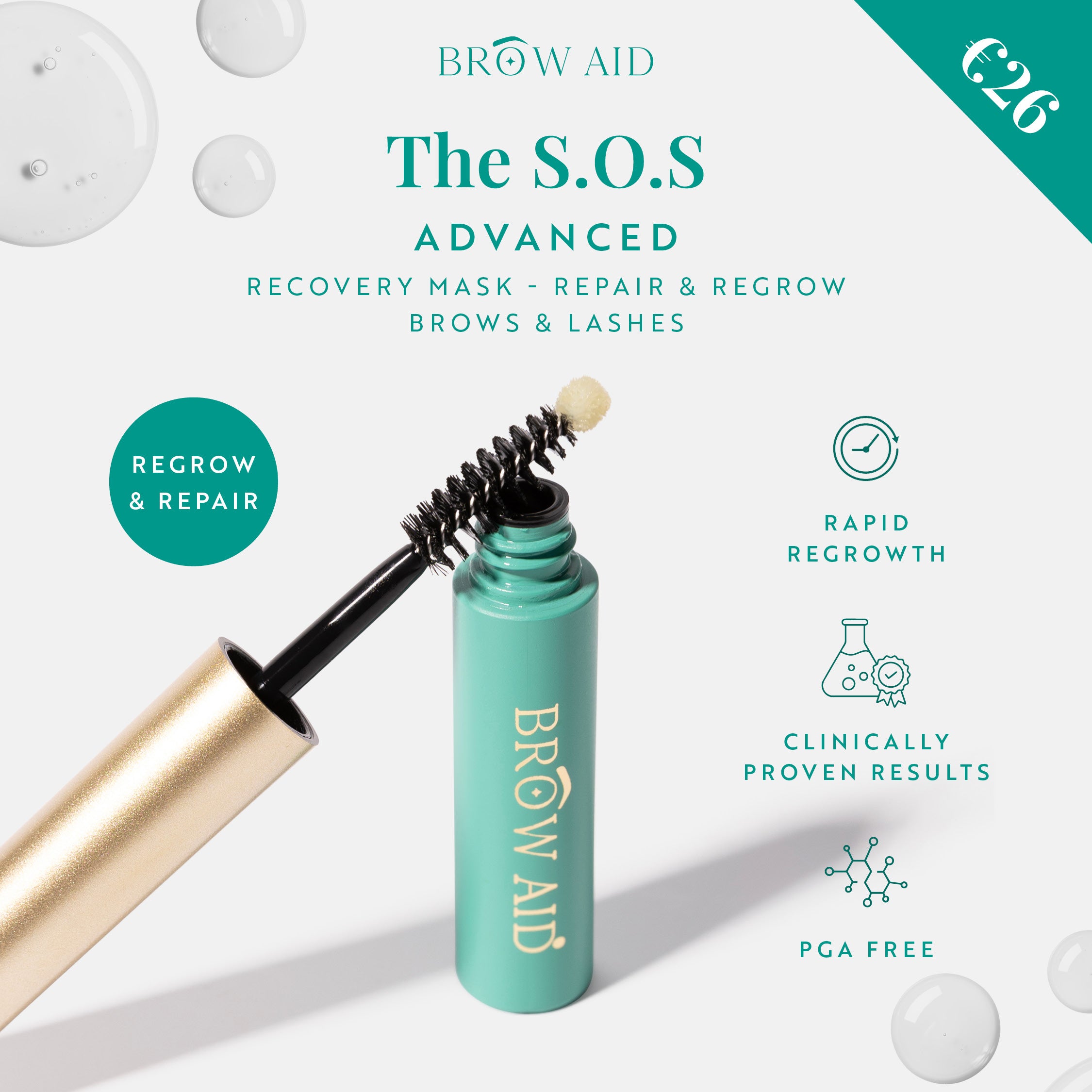 The S.O.S ADVANCED         Brow & Lash Recovery Mask