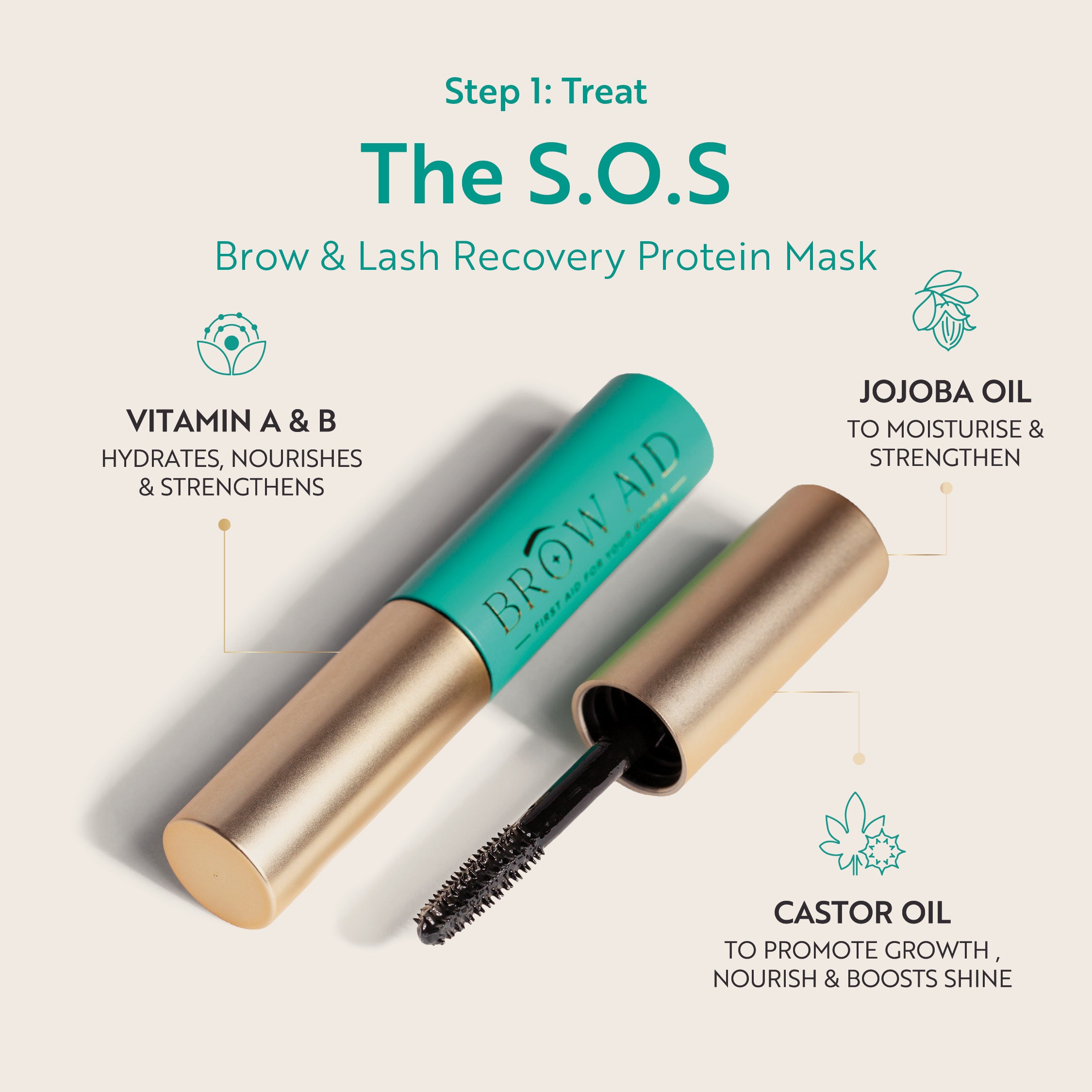 The S.O.S: Brow & Lash Recovery Protein Mask